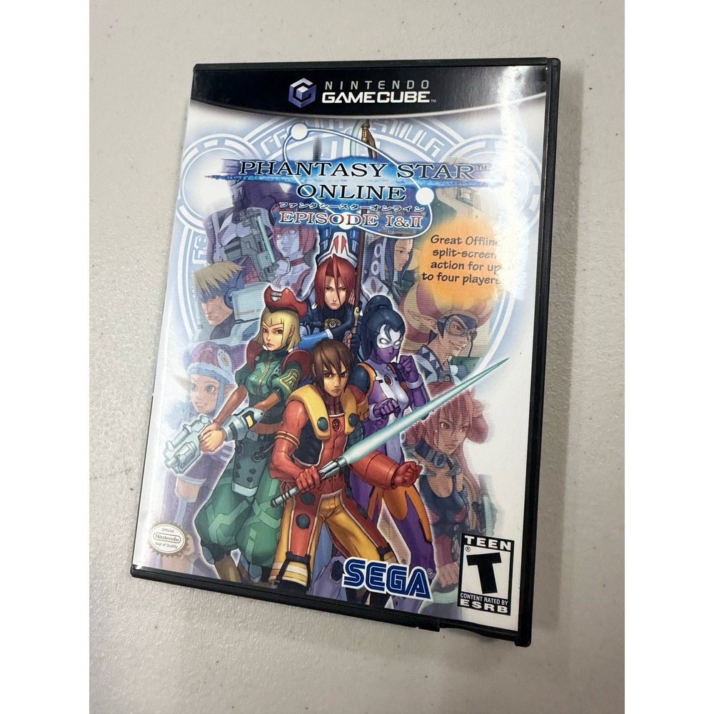 Phantasy Star Online Episode I & II Nintendo GameCube CIB Sega Sonic Team GCN